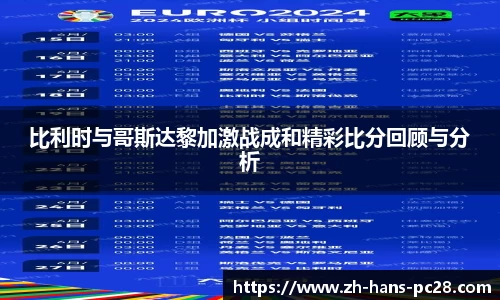 比利时与哥斯达黎加激战成和精彩比分回顾与分析